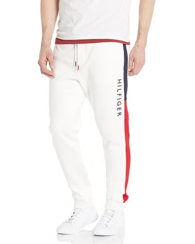 Tommy Hilfiger Essential Fleece Jogger Sweatpants - White