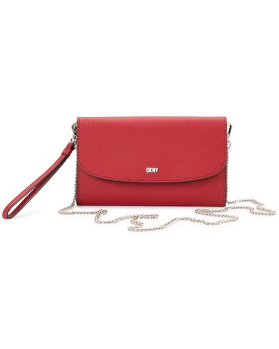DKNY Casual Phoenix Chain Classic Wallet - Red