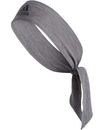 adidas Alphaskin Tie Headband - Gray