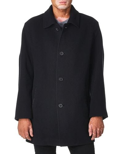 Cole Haan Wool Cashmere Top Coat - Black