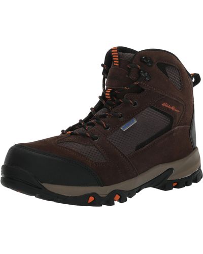 Eddie Bauer Lincoln Waterproof Hiking Boots For Multi-terrain Flexible Supportive Design - Black