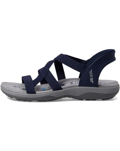 Skechers Reggae Slim-stretch Flex Hands Free Slip-ins Sandal - Blue