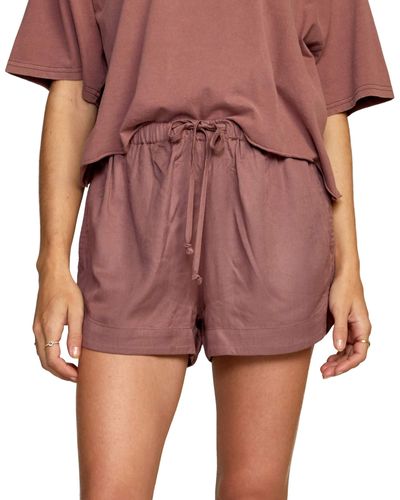 RVCA Grounded Coverup Short - Purple