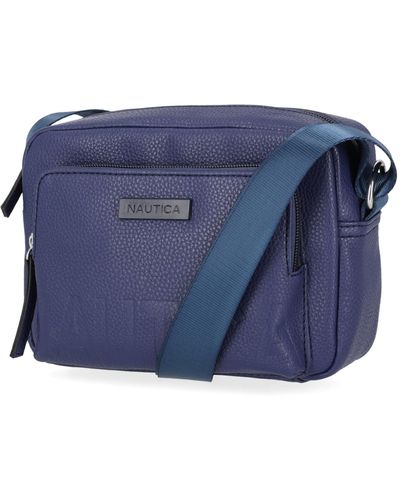 Nautica Out And About Adjustable Crossbody Bag Purse - Blue