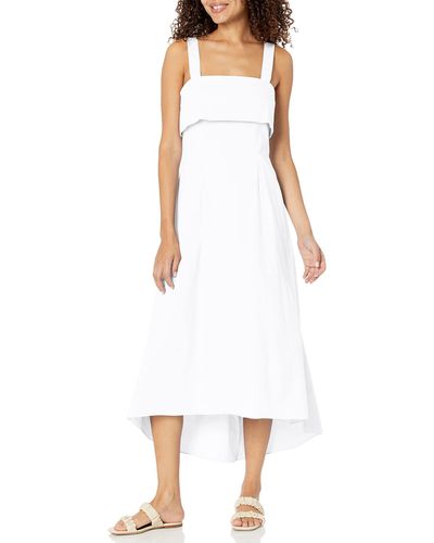 Theory Flap Midi Dress - White