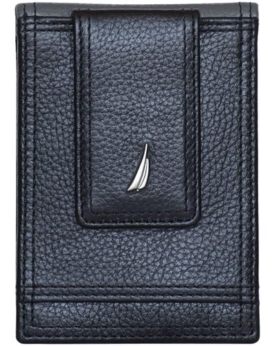Nautica Bifold Leather Wallet - Blue