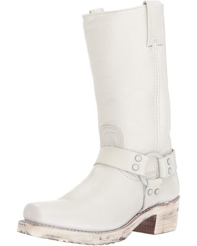 Frye Harness 12r Boot - White