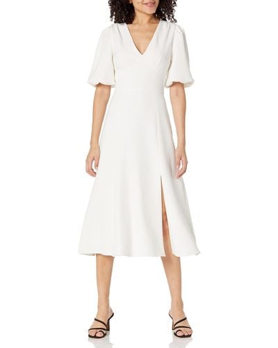 Shoshanna Canyon Short Sleeve Sheath Dress - White