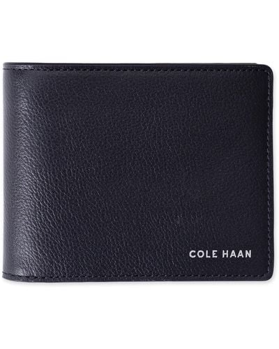 Cole Haan Extra Capacity Rfid Passcase Wallet - Blue