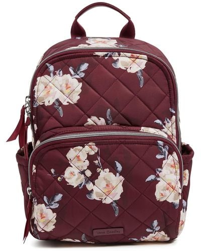 Vera Bradley Performance Twill Small Backpack - Red