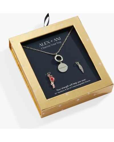 ALEX AND ANI Cardinal Interchangeable Adjustable Necklace - Blue