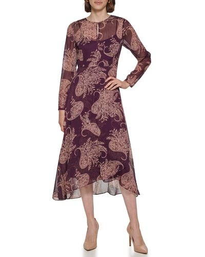Tommy Hilfiger Paisley-print A-line Dress - Red