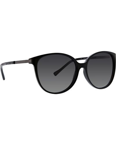 Vera Bradley Tori Polarized Round Sunglasses - Black