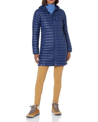 Marmot Women's Echo Featherless Long Jacket - Lightweight, Hooded, Down-alternative Insulated Jacket, Arctic Navy Shiny, X-small - Blue