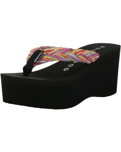 Rocket Dog Crush Wedge Sandal - Black