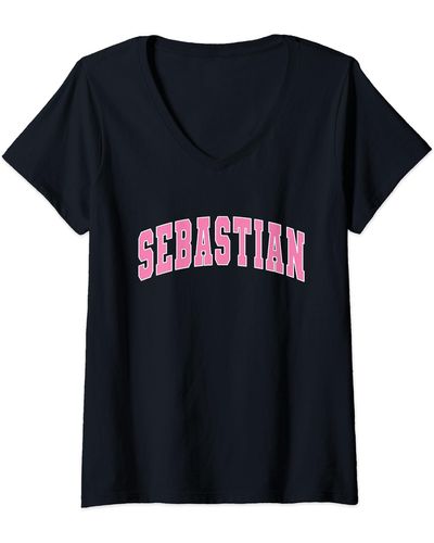 Sebastian Milano S V-neck T-shirt - Black