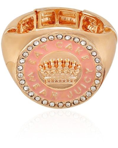 Juicy Couture Rose Gold And Light Pink Ring For - Metallic