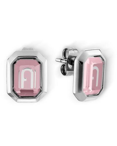 Furla Octagonal Earrings - Pink