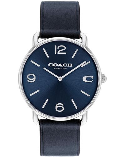 COACH Elliot Watch | Contemporary Minimalism With Signature Detailing | True Classic Design For Any Occasion - Blue