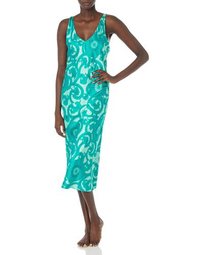 N Natori Arabesque Gown Length 46" - Green