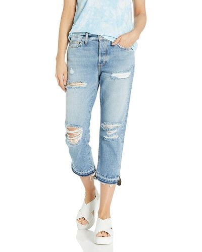 Siwy Elle Crop Straight Jeans In Money For Nothing - Blue