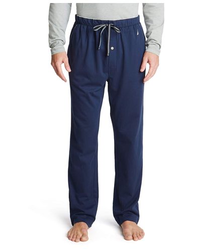 Nautica Soft Knit Sleep Lounge-pant - Blue