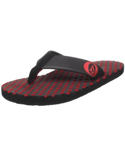 Volcom Recompression Creedlers Sandal,red,11 M Us - Brown