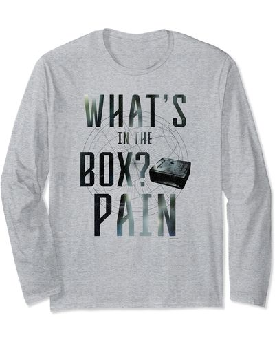 Dune Dune What's In The Box Quote Long Sleeve T-shirt - Gray