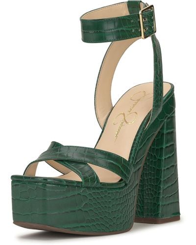 Jessica Simpson Beasley Platform Sandal Heeled - Green