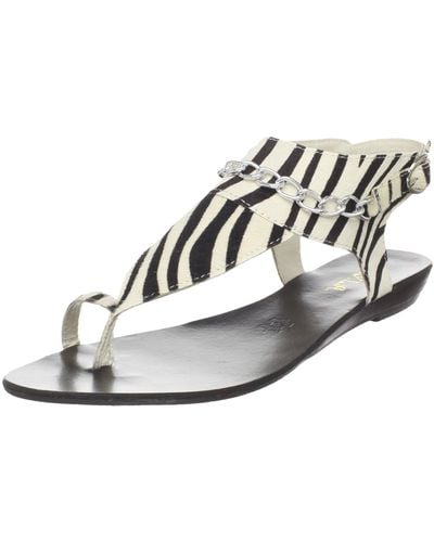 N.y.l.a. Carlisle T-strap Sandal,zebra,7.5 M Us - Multicolor