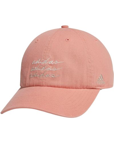 adidas Saturday Relaxed Fit Adjustable Hat - Pink