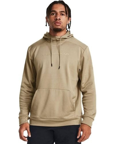 Under Armour Armor Fleece Graphic Hd Pullover Hoodie - Brown