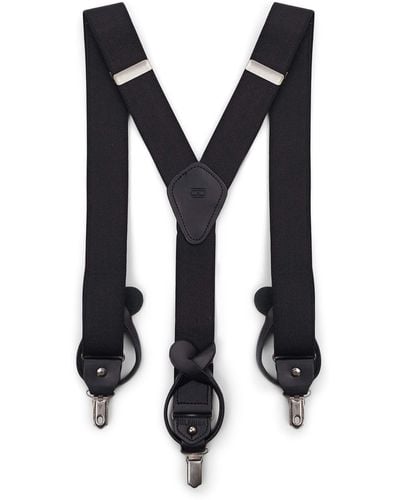 Tommy Hilfiger 32mm Suspender With Convertible Clip - Black