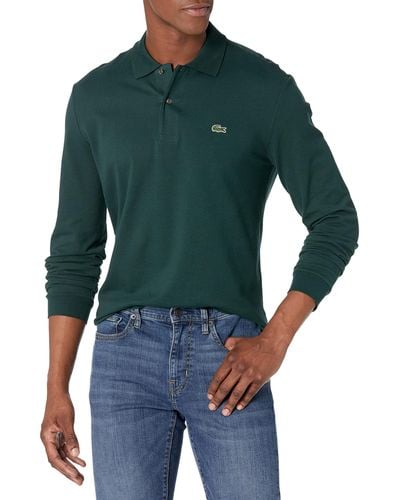 Lacoste Classic Long Sleeve Pique Polo Shirt - Multicolor