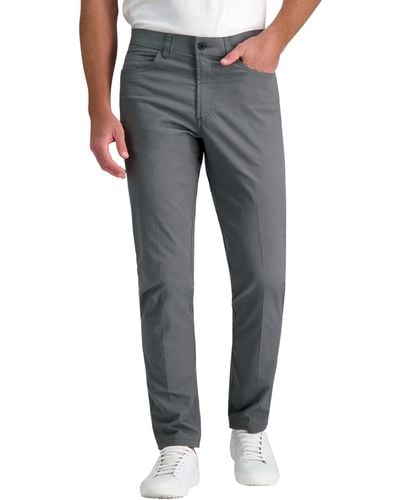 Kenneth Cole Flex Waist Slim Fit 5 Pocket Casual Pant-regular And Big And Tall - Gray