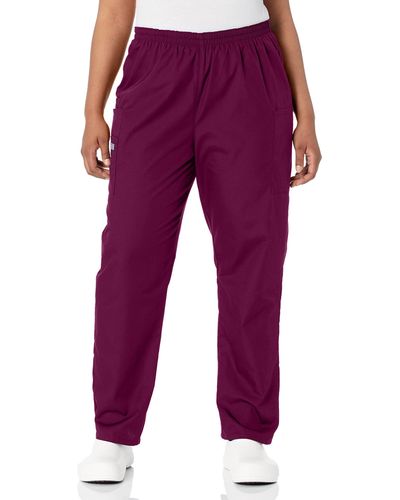 CHEROKEE Scrub Pants For Workwear Originals Pull-on Elastic Waist 4200p - Red