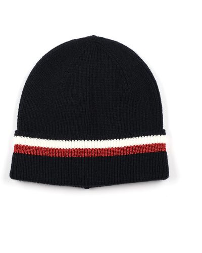 Tommy Hilfiger Metallic Stripe Cuff Hat - Black