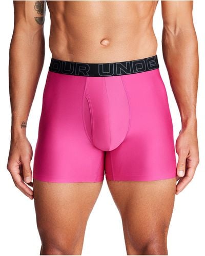 Under Armour Ua Performance Tech Boxerjock 6in Single Pack - Pink