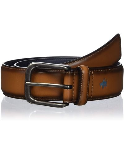 Original Penguin Dress Casual Leather Belt - Brown