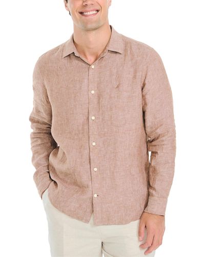 Nautica Linen Shirt - Brown