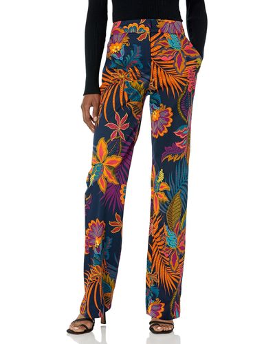 Trina Turk Printed Kick Flare Pant - Blue