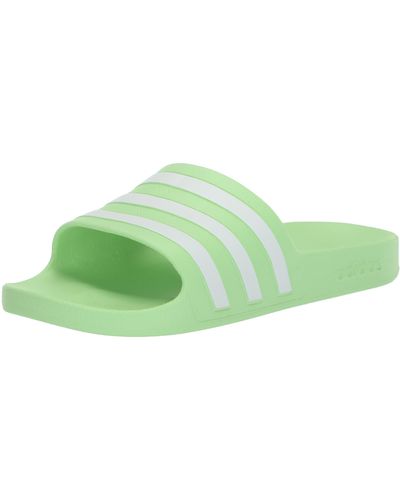 adidas Adilette Aqua Slide Sandal - Green