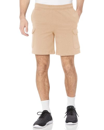 Champion Powerblend Shorts With Cargo Pockets For - Natural