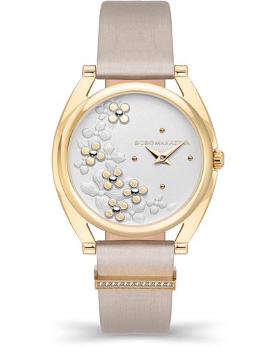 BCBGMAXAZRIA Classic Floral Watch - Metallic