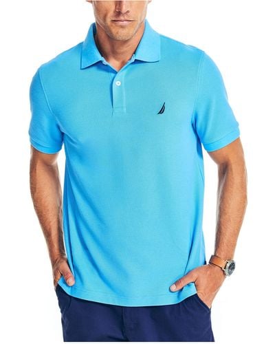 Nautica Sustainably Crafted Classic Fit Deck Polo,azure Blue,m