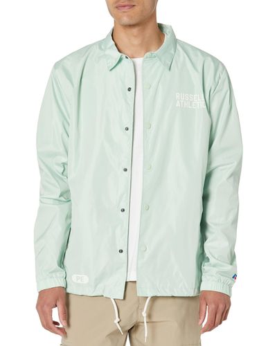 Russell Logo Coaches Jacket - Green