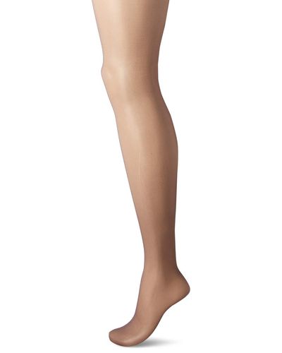 Hanes Silk Reflections Non-control Top Sheer Toe Pantyhose 6-pack - Black