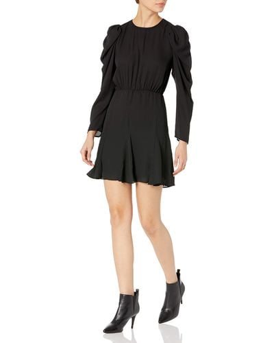 The Kooples Short Dress With Cinched - Black