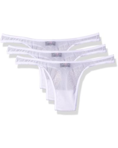 Cosabella Soire Classic Low Rise Thong 3 Pack Set - White