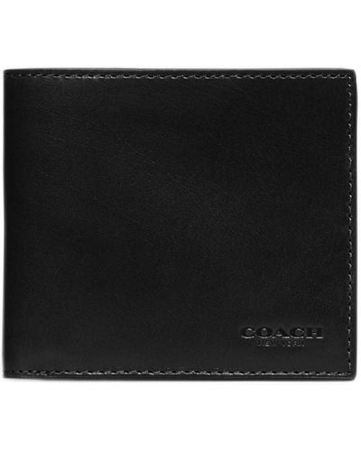 COACH Boxed Double Billfold Wallet - Black